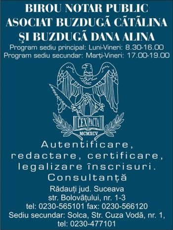 Program Notar Dumitru Mariana